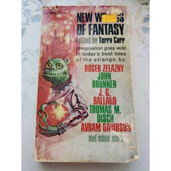 Terry Carr New Worlds of Fantasy Zelazny Ballard Disch Sci Fi Paperback Vintage - Picture 1 of 5